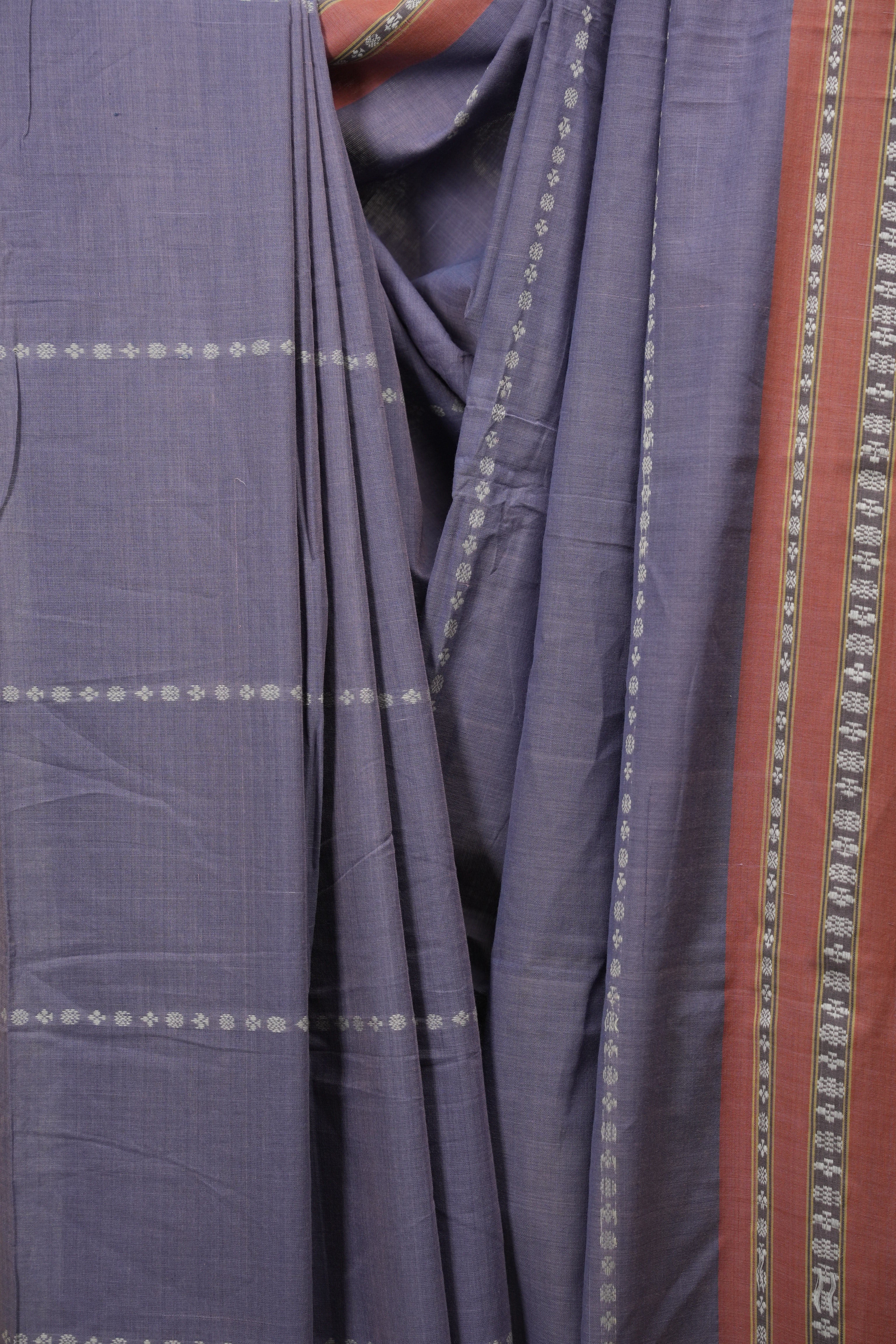 Purple Cotton IIkal Saree - SRPCIS1155