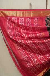 Black Pochampalli Silk Ikat Saree - SRBPSIS175