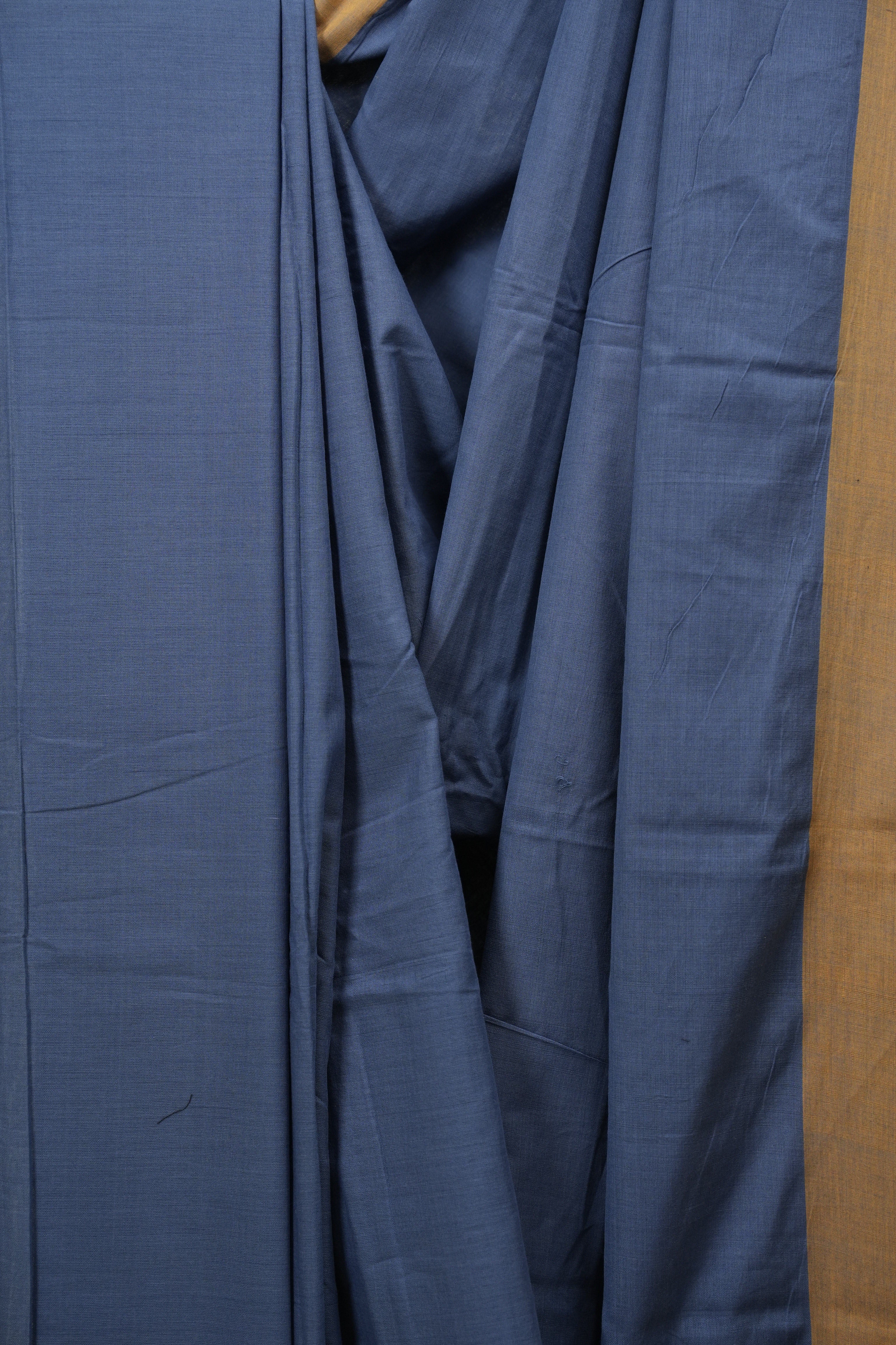 Blue Cotton IIkal Saree - SRBCIS1156