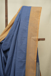 Blue Cotton IIkal Saree - SRBCIS1156