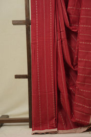 Red Bengal Cotton Saree - SRRBCS128
