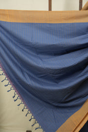 Blue Cotton IIkal Saree - SRBCIS1156