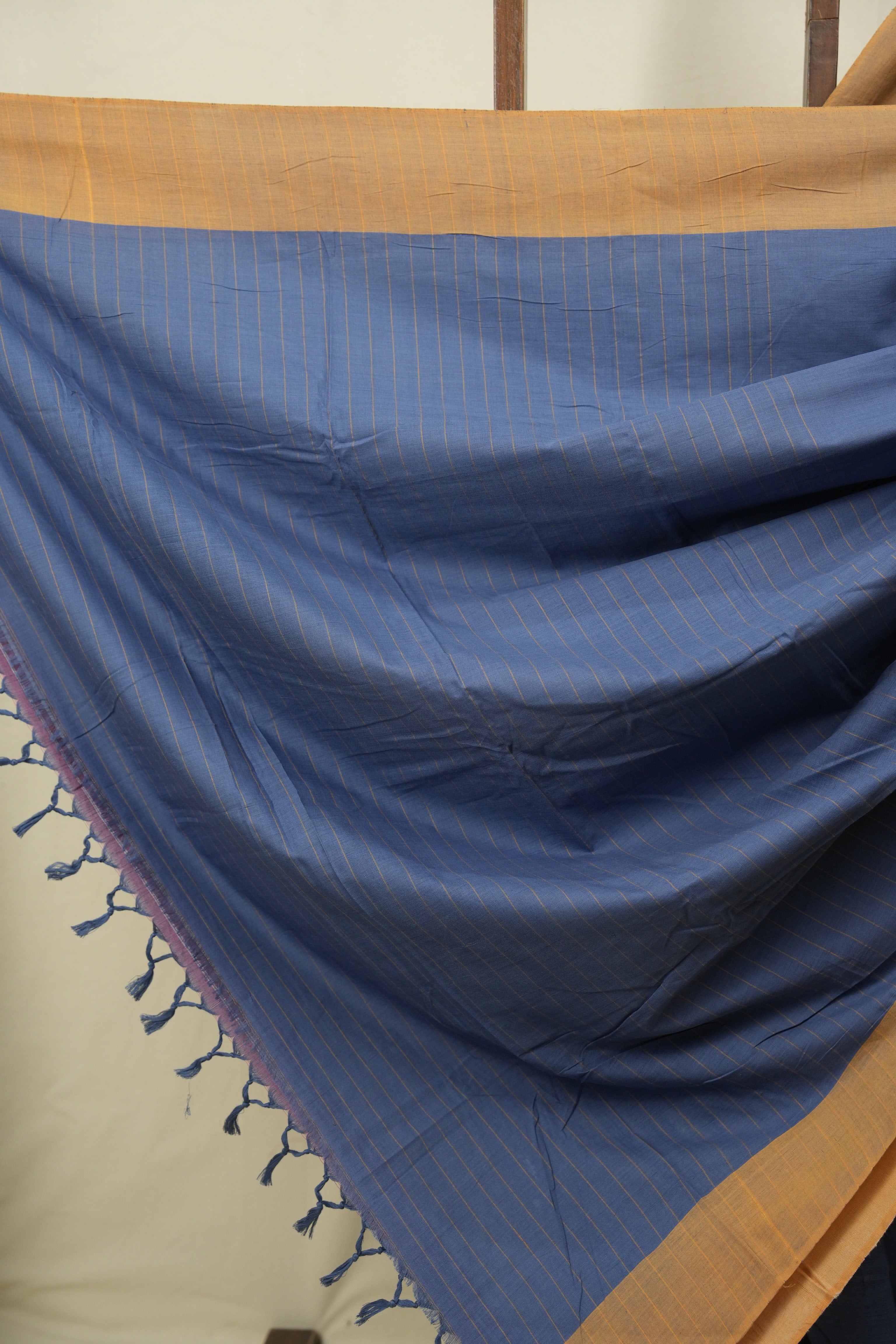 Blue Cotton IIkal Saree - SRBCIS1156