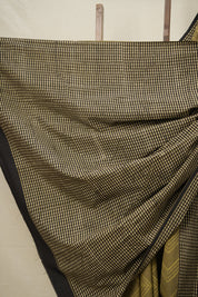 Olive Green HBP Cotton Saree - SROGCS2793