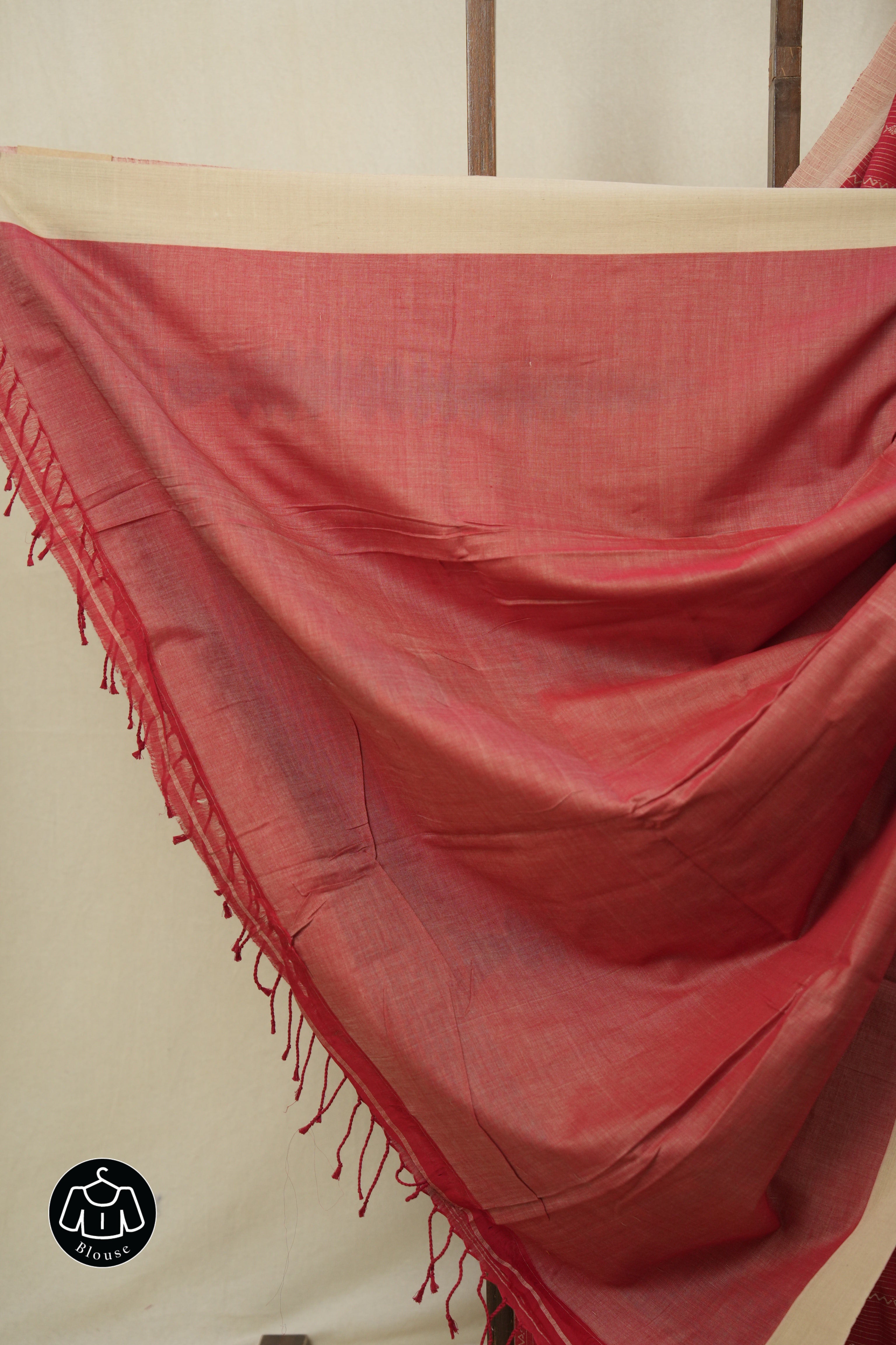 Red Bengal Cotton Saree - SRRBCS128