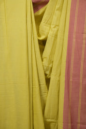 Yellow Cotton IIkal Saree - SRYCIS1153