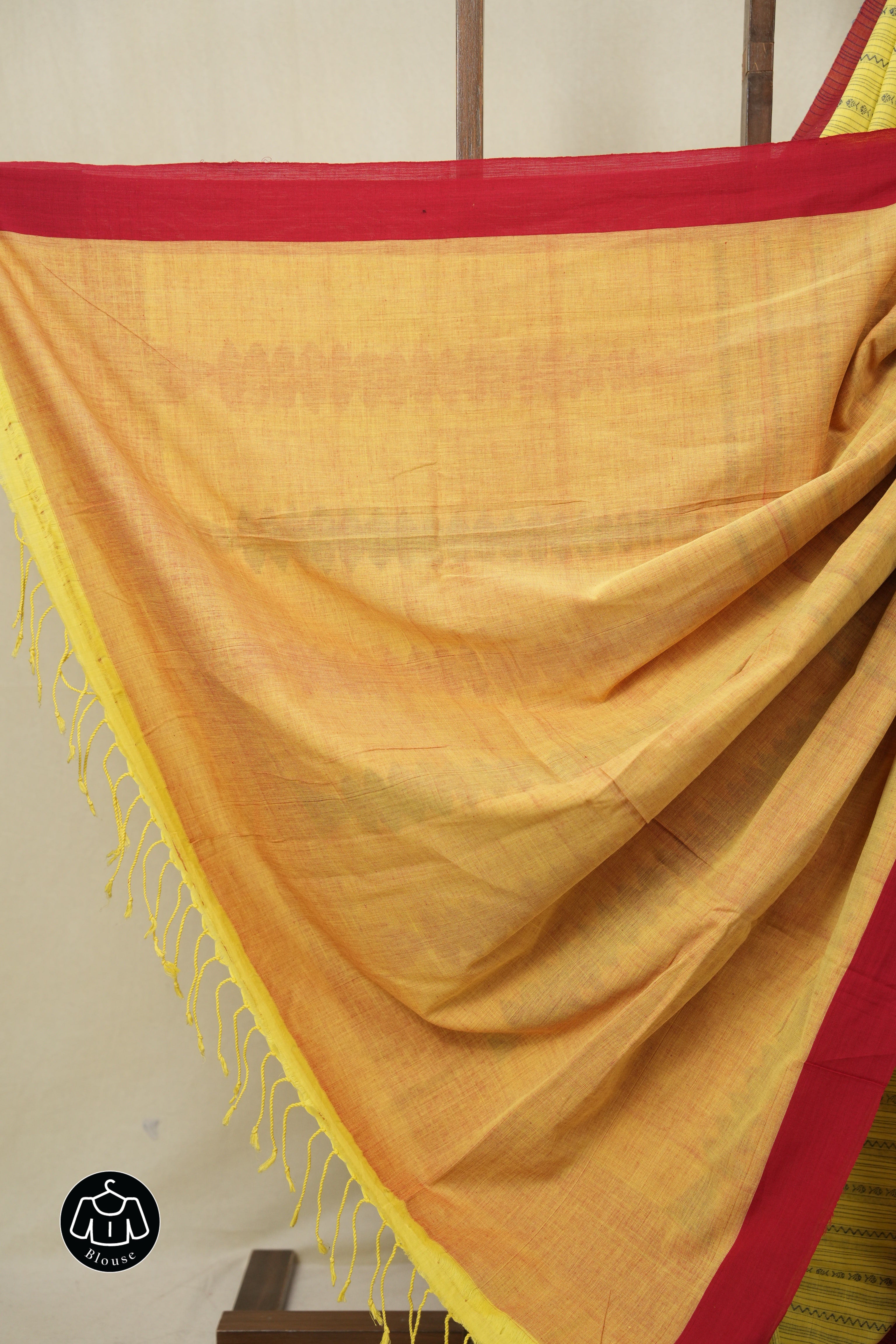 Yellow Bengal Cotton Saree - SRYBCS129