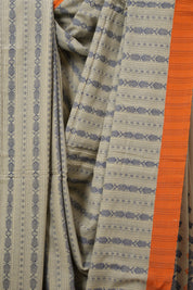 Cream Beige Bengal Cotton Saree - SRCBBCS132