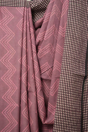 Dark Onion HBP Cotton Saree - SRDOCS2790