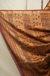 Black HBP Cotton Silk Saree With Maheshwari Border - SRBCSS1412