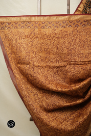 Black HBP Cotton Silk Saree With Maheshwari Border - SRBCSS1412