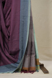Onion Pink Plain Cotton Ilkal Saree - SROPPCIS777