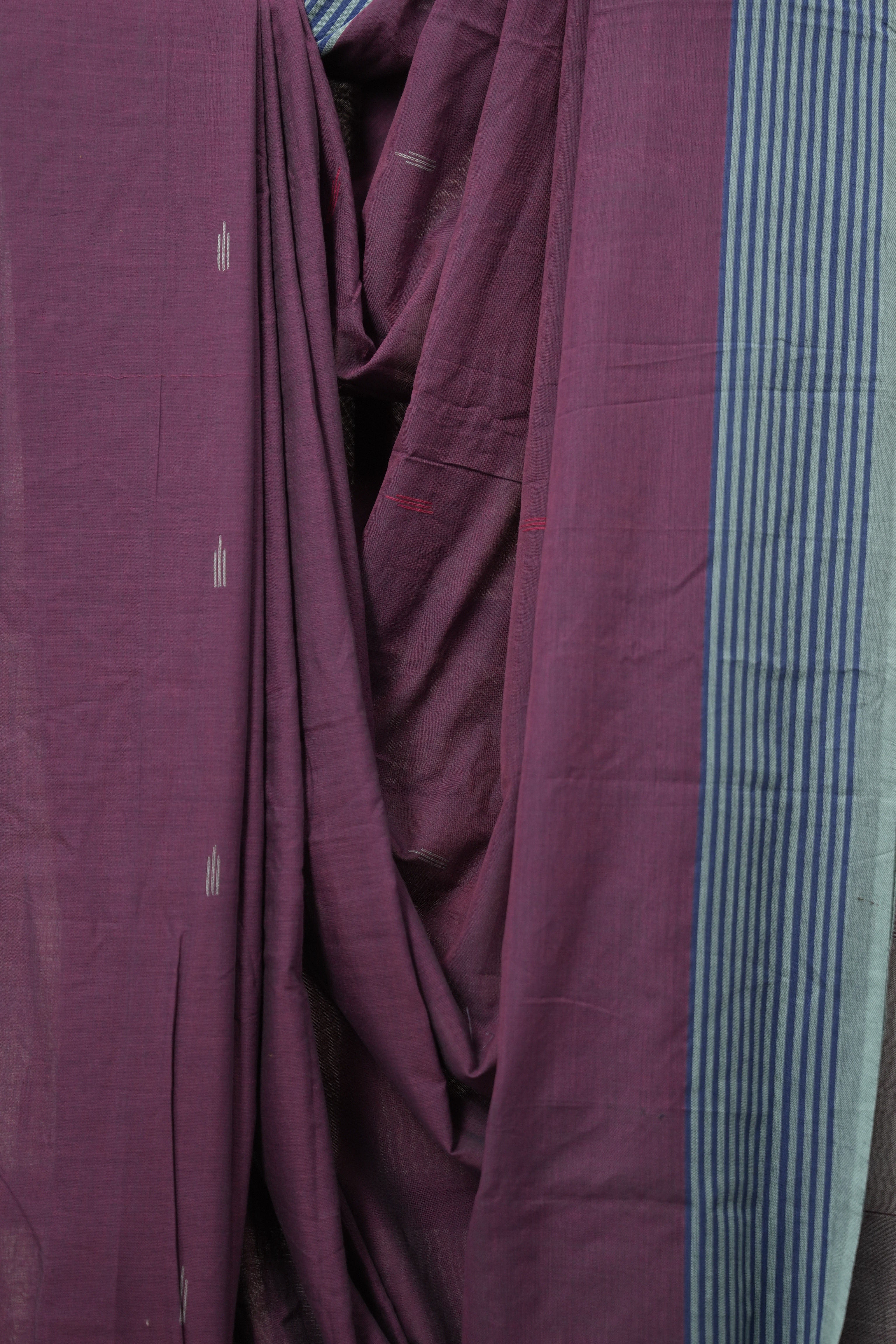 Onion Pink Plain Cotton Ilkal Saree - SROPPCIS777