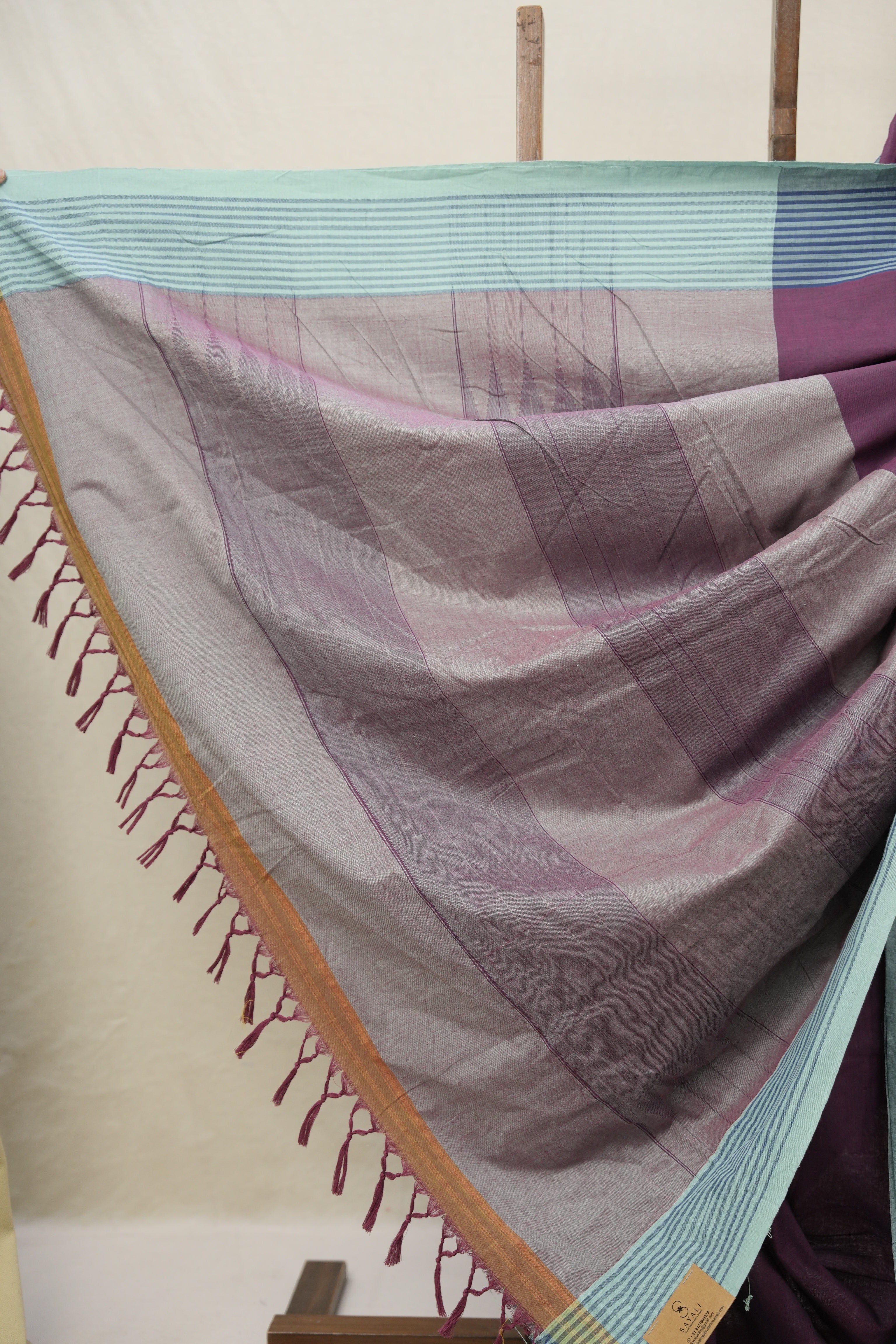 Onion Pink Plain Cotton Ilkal Saree - SROPPCIS777
