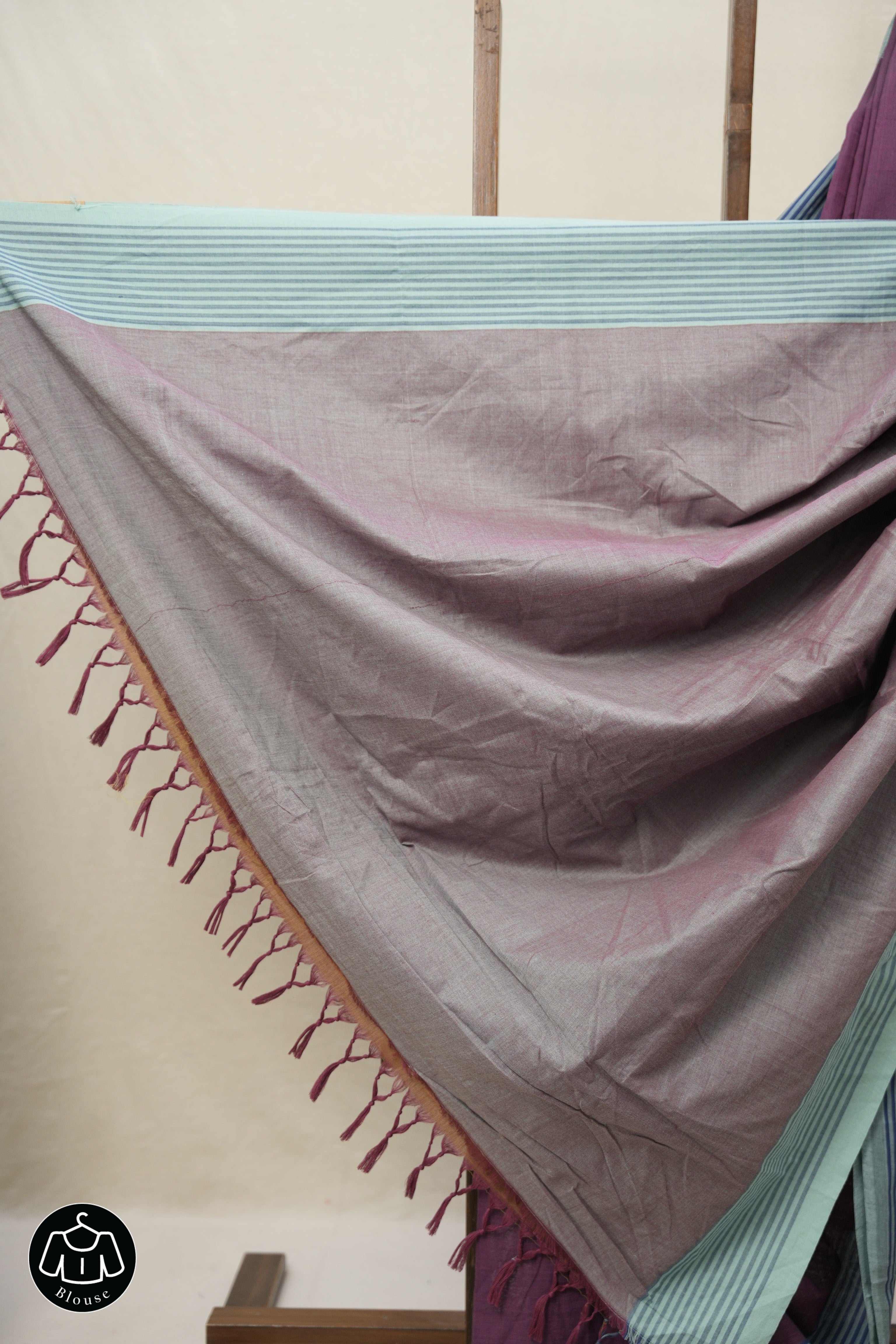 Onion Pink Plain Cotton Ilkal Saree - SROPPCIS777