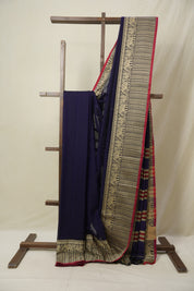 Dark Violet Narayan Peth Cotton Saree- SRDVNPCS14