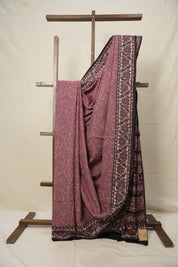 Dark Onion HBP Cotton Saree - SRDOCS2786