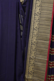 Dark Violet Narayan Peth Cotton Saree- SRDVNPCS14