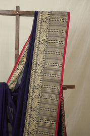 Dark Violet Narayan Peth Cotton Saree- SRDVNPCS14
