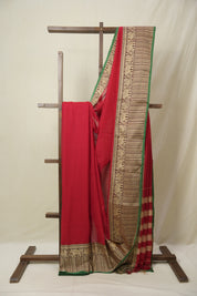 Red Narayan Peth Cotton Saree- SRRNPCS16