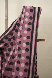 Dark Onion HBP Cotton Saree - SRDOCS2755