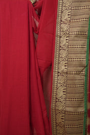 Red Narayan Peth Cotton Saree- SRRNPCS16