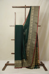 Green Narayan Peth Cotton Saree - SRGNPCS17