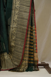 Green Narayan Peth Cotton Saree - SRGNPCS17