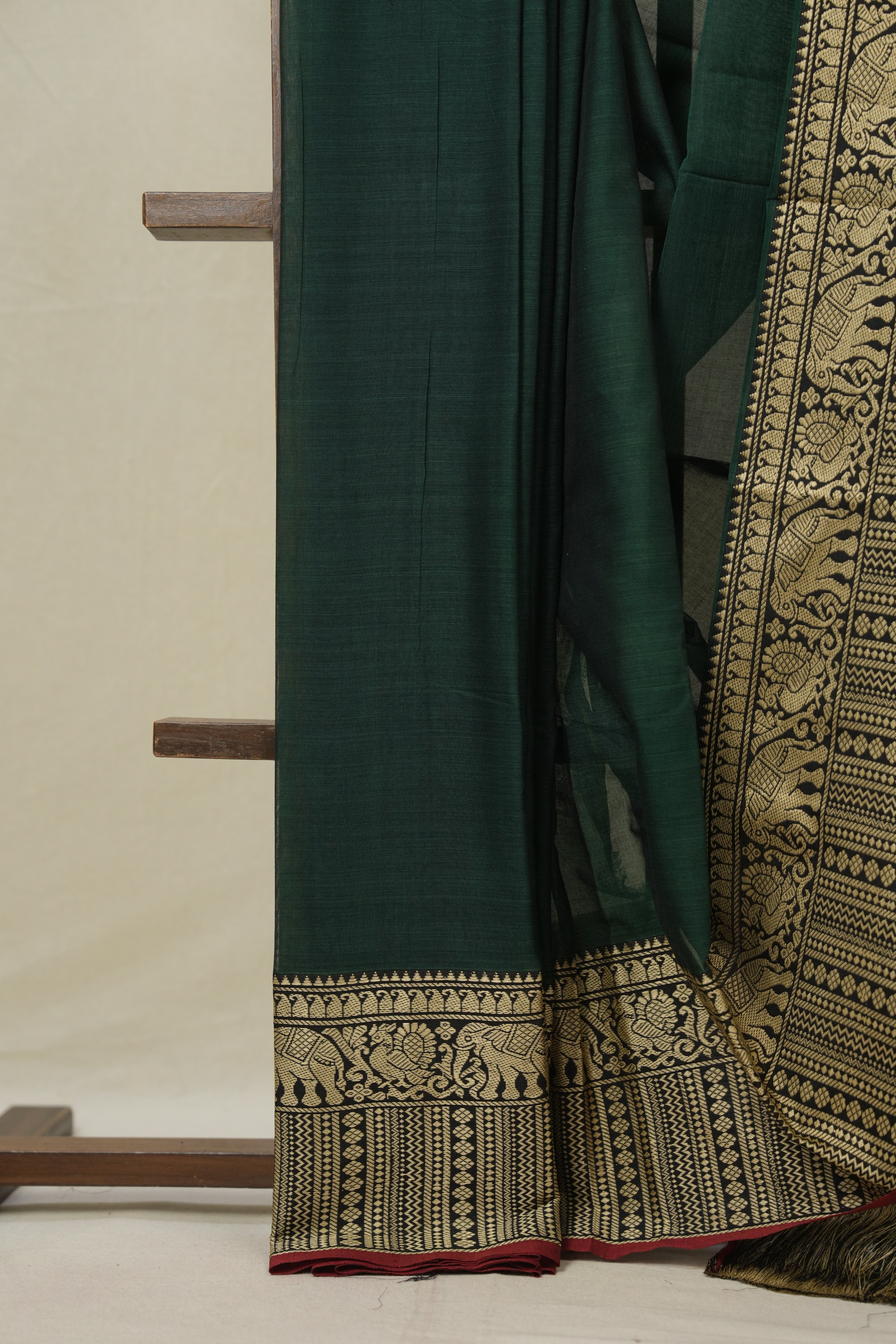Green Narayan Peth Cotton Saree - SRGNPCS17