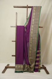 Purple Narayan Peth Cotton Saree- SRPGNPCS09