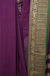 Purple Narayan Peth Cotton Saree- SRPGNPCS09