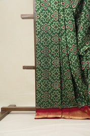 Green Pochampalli Silk Ikat Saree - SRGPSIS182