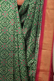 Green Pochampalli Silk Ikat Saree - SRGPSIS182