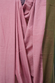 Pink Plain Cotton Ilkal Saree - SRPPCIS773