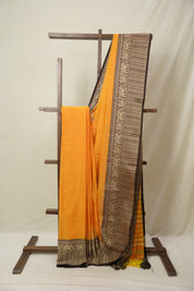 Orange  Narayan Peth Cotton Saree- SRONPCS10