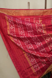 Green Pochampalli Silk Ikat Saree - SRGPSIS182