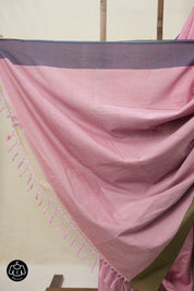 Pink Plain Cotton Ilkal Saree - SRPPCIS773