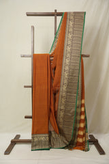 Rust Brown Narayan Peth Cotton Saree- SRRBNPCS11