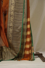 Rust Brown Narayan Peth Cotton Saree- SRRBNPCS11