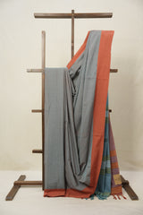 Two Tone Teal Plain Cotton Ilkal Saree - SRTTTPCIS770