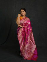 Rani Pink Banarasi Silk Saree - SRRPBSS907
