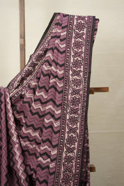 Dark Onion HBP Cotton Saree - SRDOCS2751