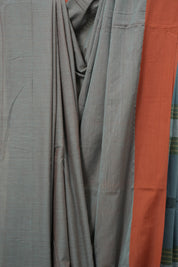 Two Tone Teal Plain Cotton Ilkal Saree - SRTTTPCIS770