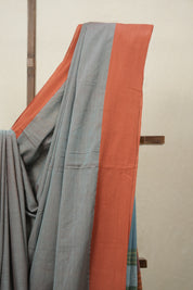 Two Tone Teal Plain Cotton Ilkal Saree - SRTTTPCIS770