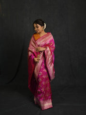 Rani Pink Banarasi Silk Saree - SRRPBSS907