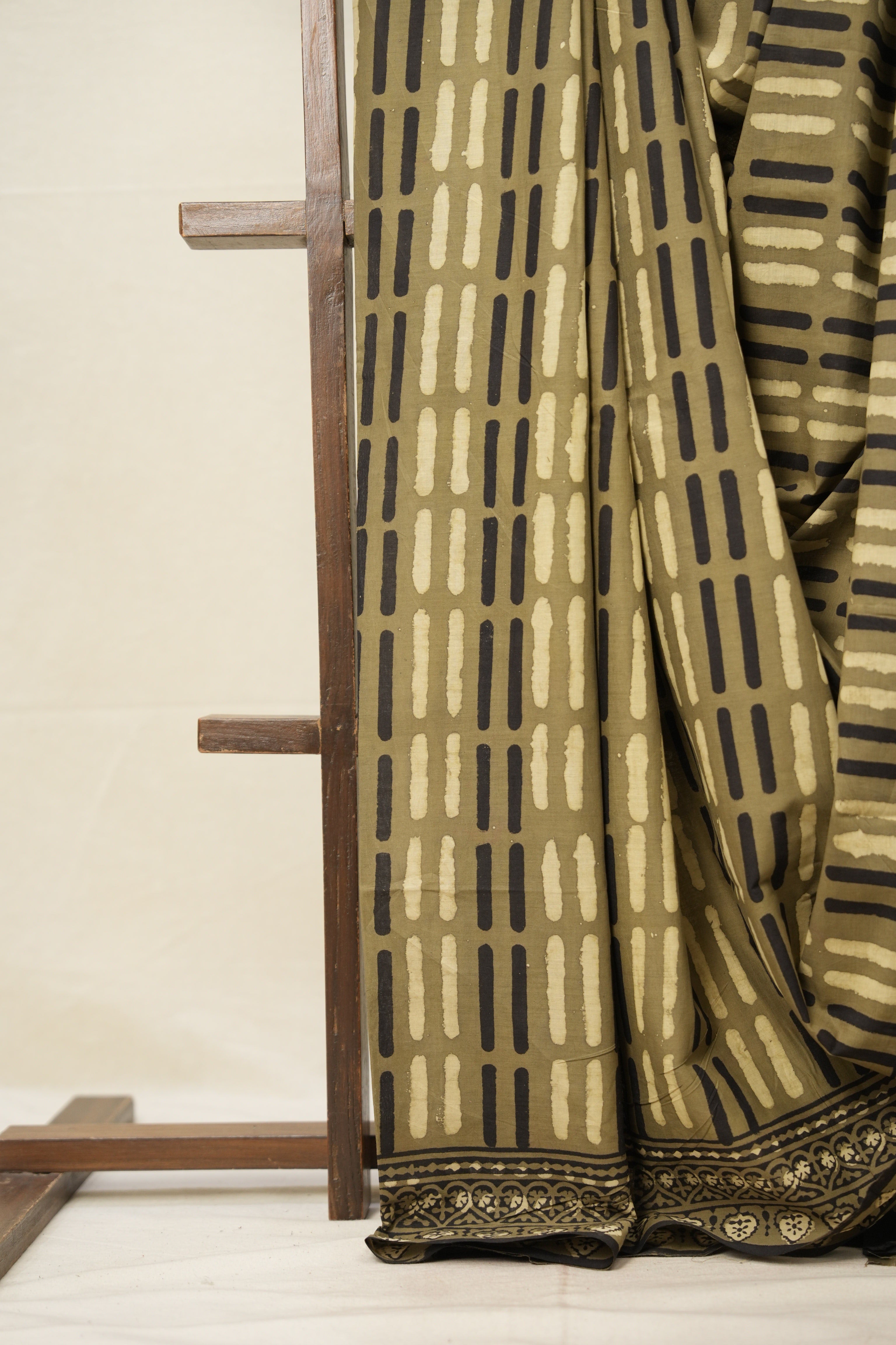 Mehendi Green HBP Cotton Saree - SRMGCS2749