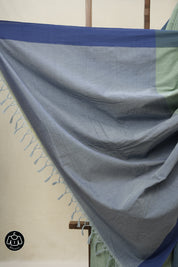 Sage Green Plain Cotton Ilkal Saree - SRSGPCIS769
