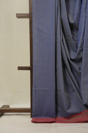 Blue Cotton Iikal Saree - SRBCIS1003