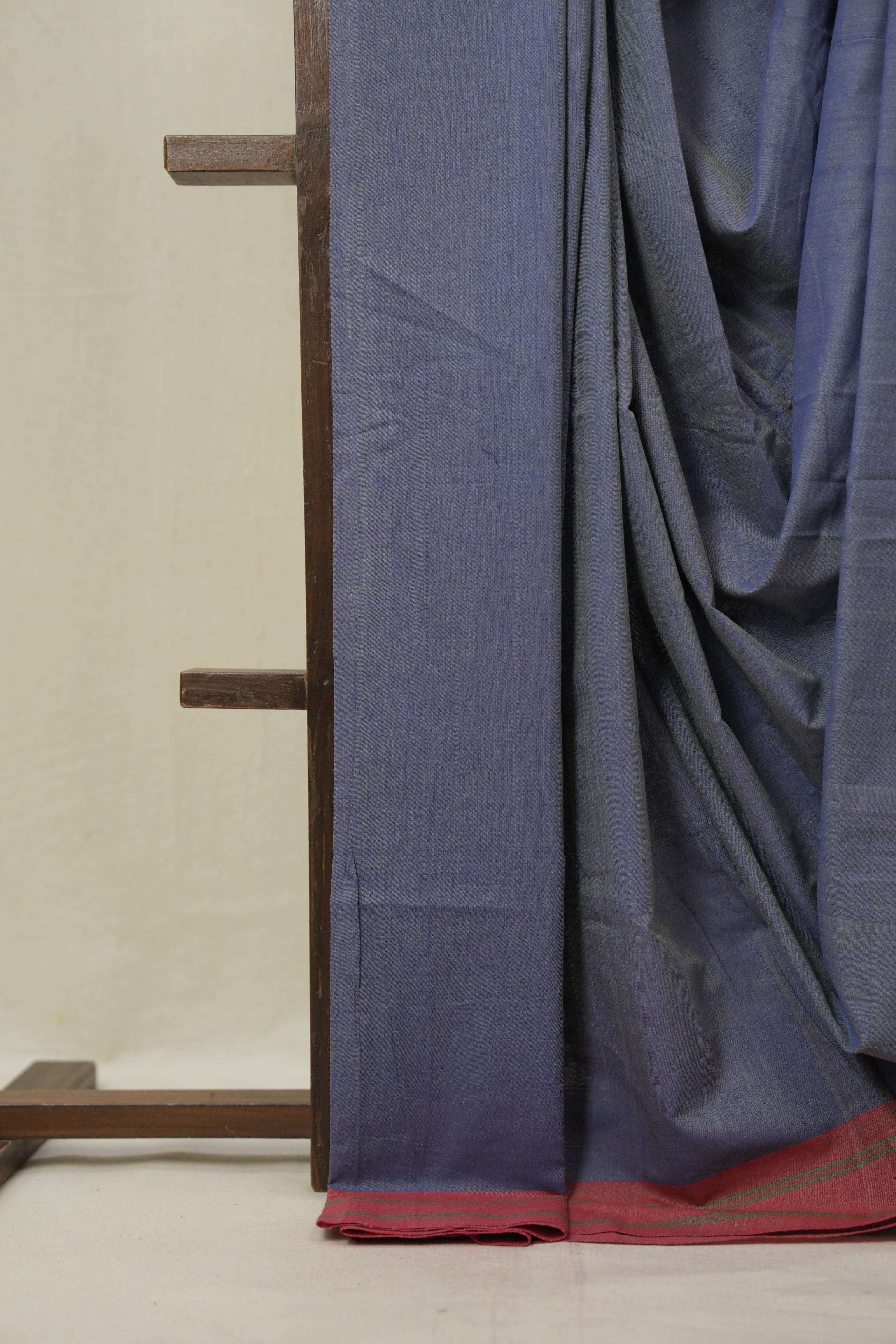 Blue Cotton Iikal Saree - SRBCIS1003