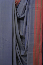 Blue Cotton Iikal Saree - SRBCIS1003